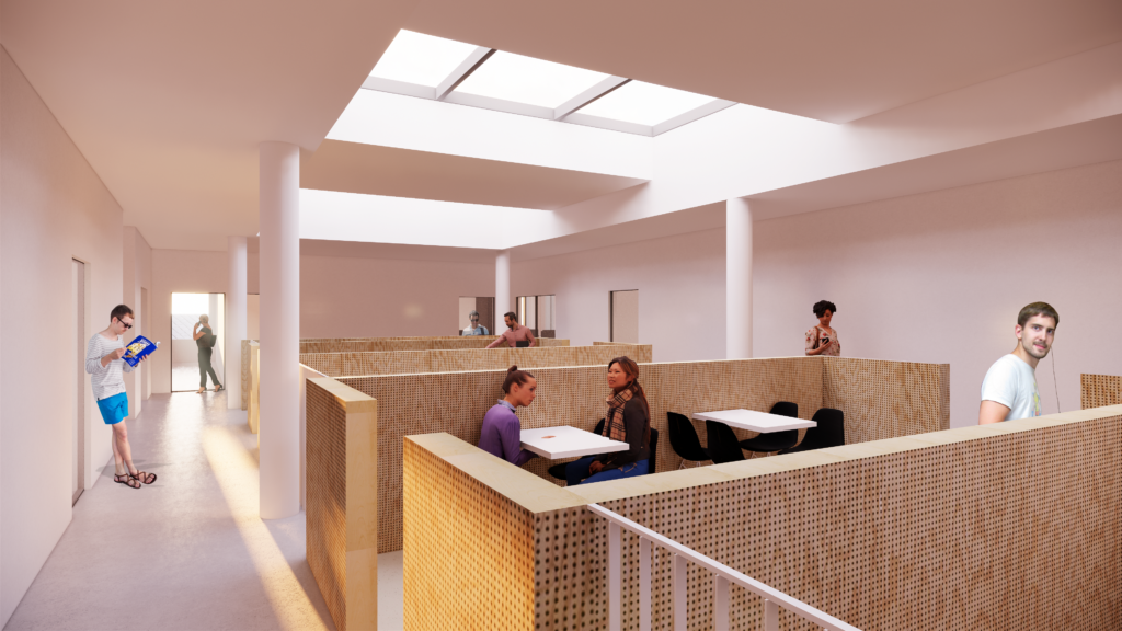 Christensen & Co. Arkitekter A/S - HF & VUC Nordsjælland, Helsingør Fællesareal Commissioning CXweb